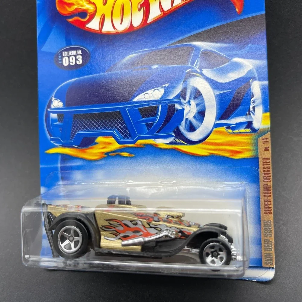 Hot Wheels Skin Deep Series Super Comp Dragster Drag Car Gold Diecast 1/64 #093